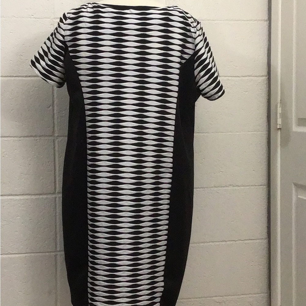 Soho apparel LTD  black and white print  Short Sleeve Size 24 W